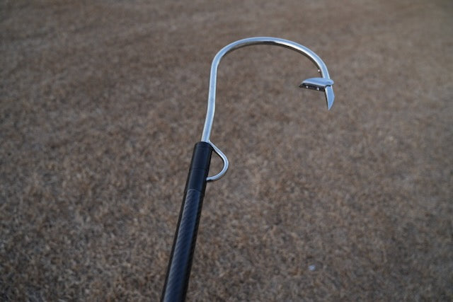 Carbon Fiber Flying Gaff 8" Tiller Hook