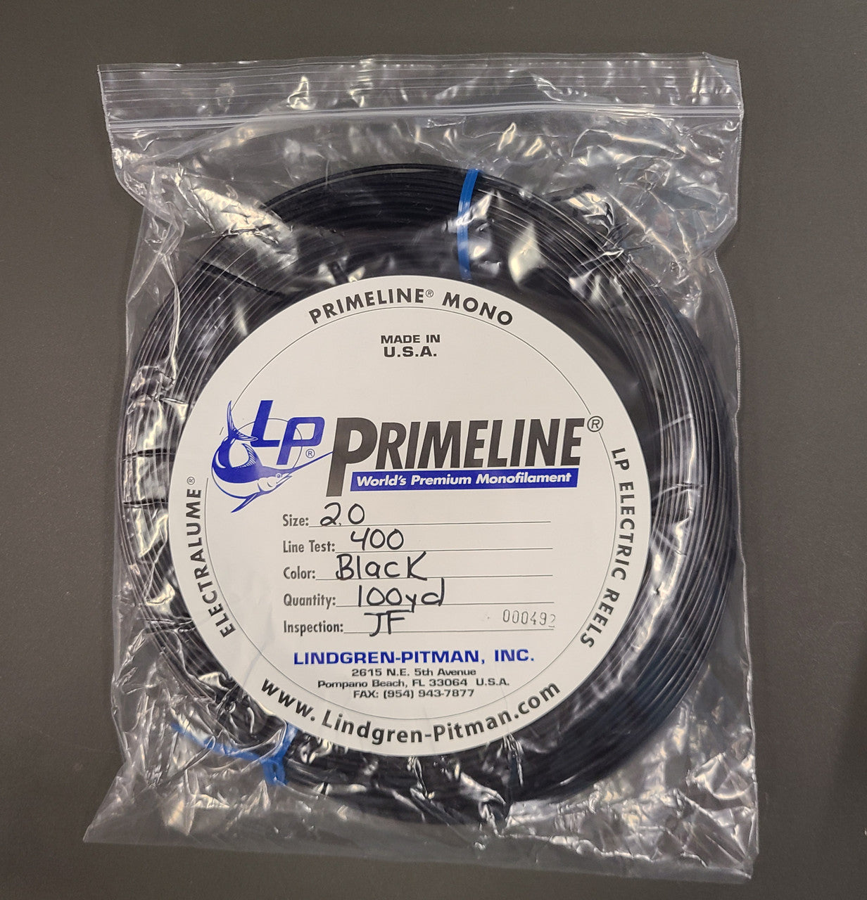 Lindgren-Pittman Primeline Mono Outrigger Line 400lb Test 100Yd