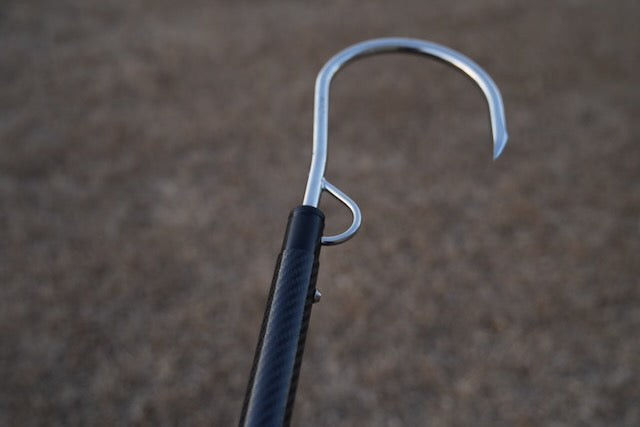 Carbon Fiber Flying Gaff 6.5' Length, 5" Tiller Hook