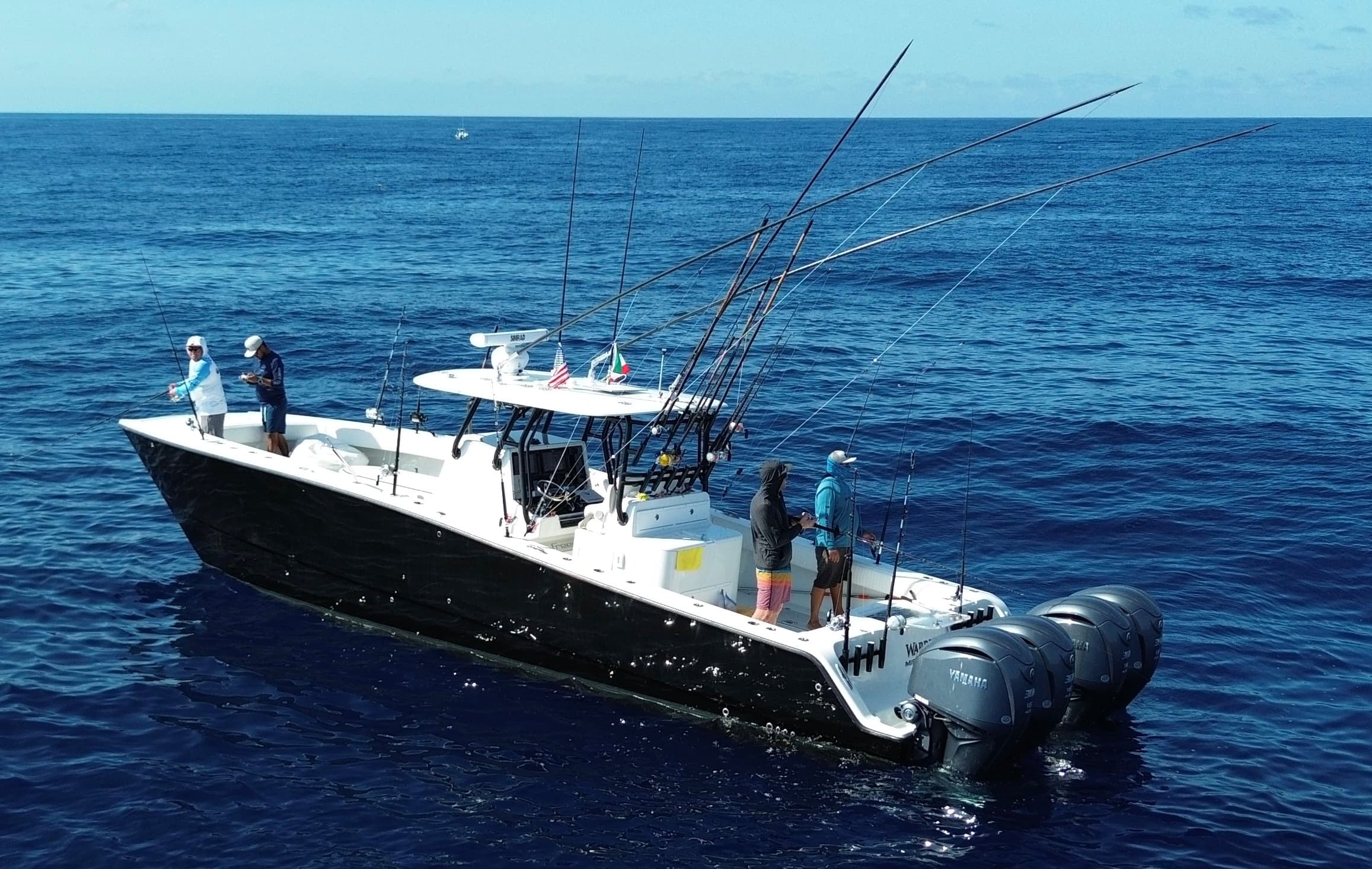 Fixed Internal Carbon Fiber Outrigger Pole Pair