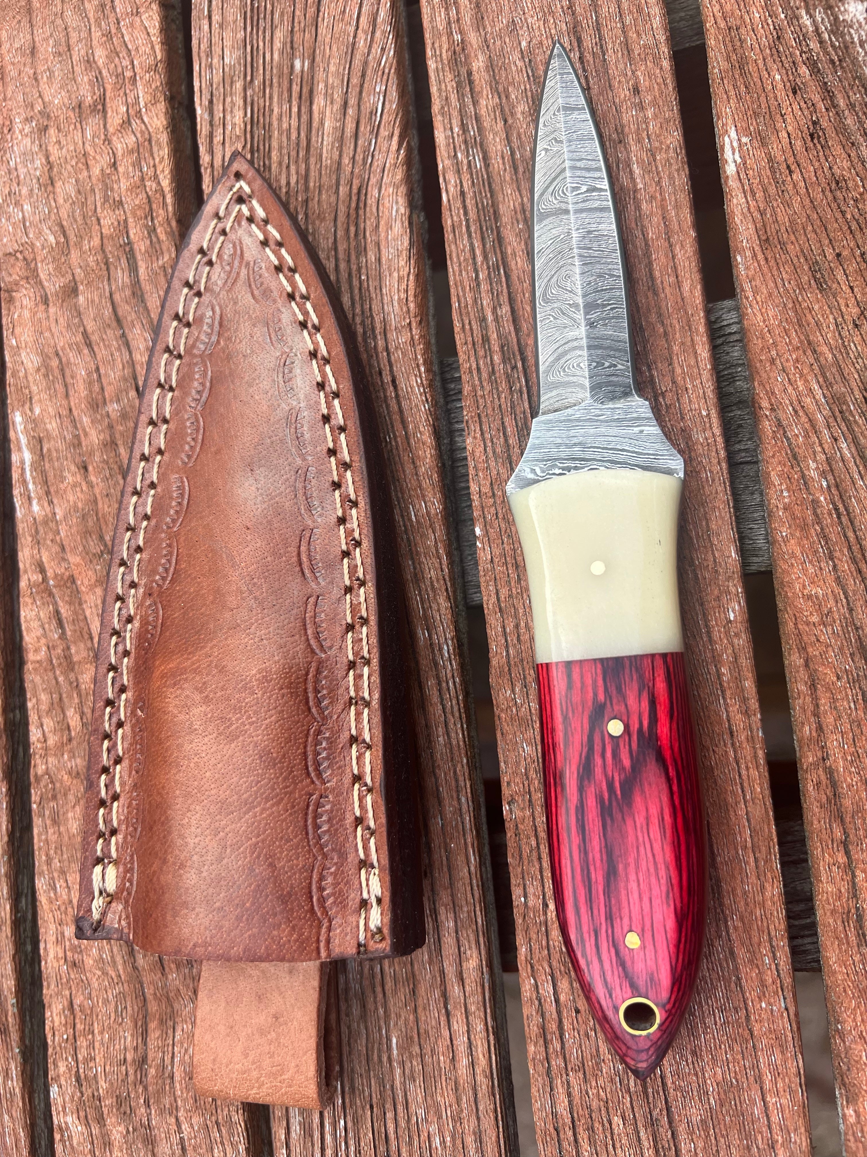 Ike Jime Knife - Damascus Steel