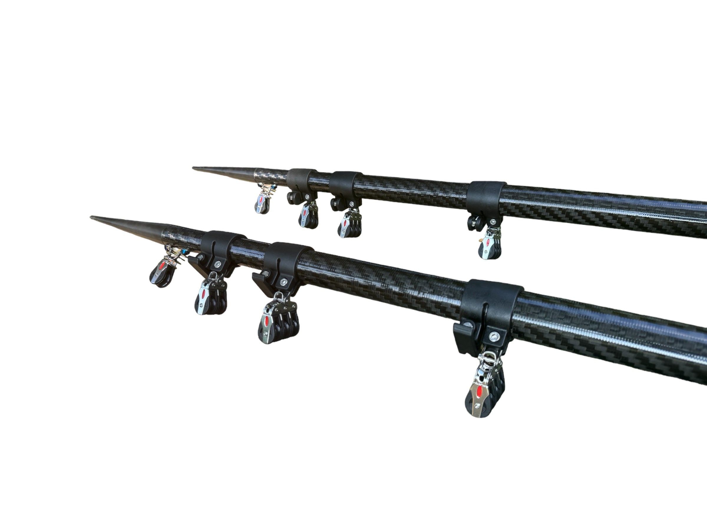 20' Carbon Fiber Heavy Duty Collapsable Fishing Outrigger Pole Pair