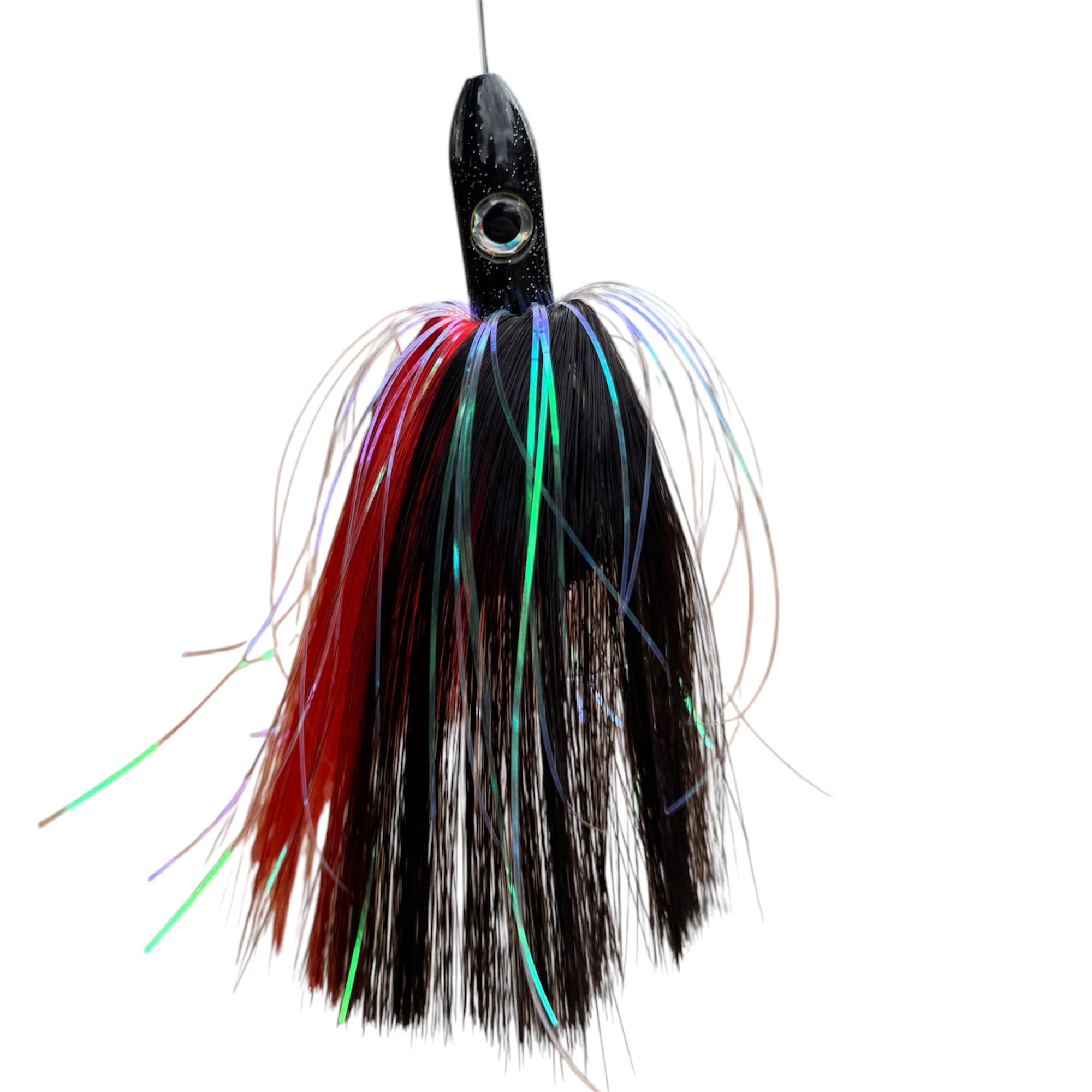 5 Oz Trolling Lure - Black Head - Red/Back Skirt