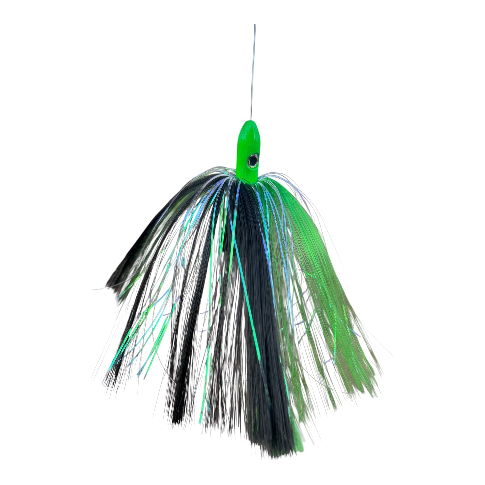 Bulk 3.5 Oz Ballyhoo Trolling Lure Green/Black